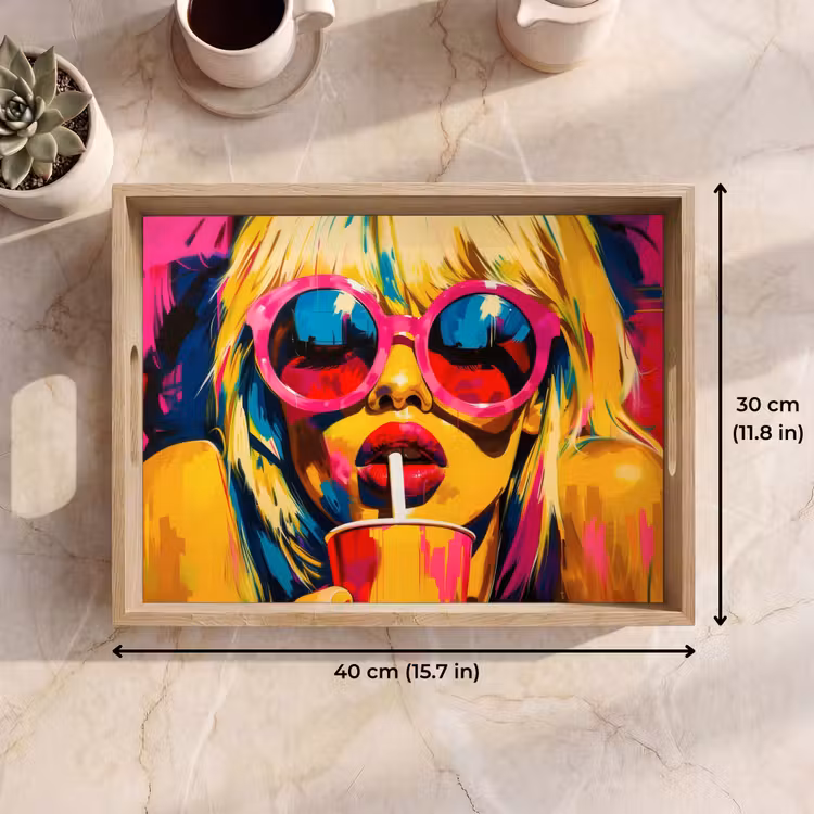 Tray - Sunglasses - Pink - Woman - straw — 7