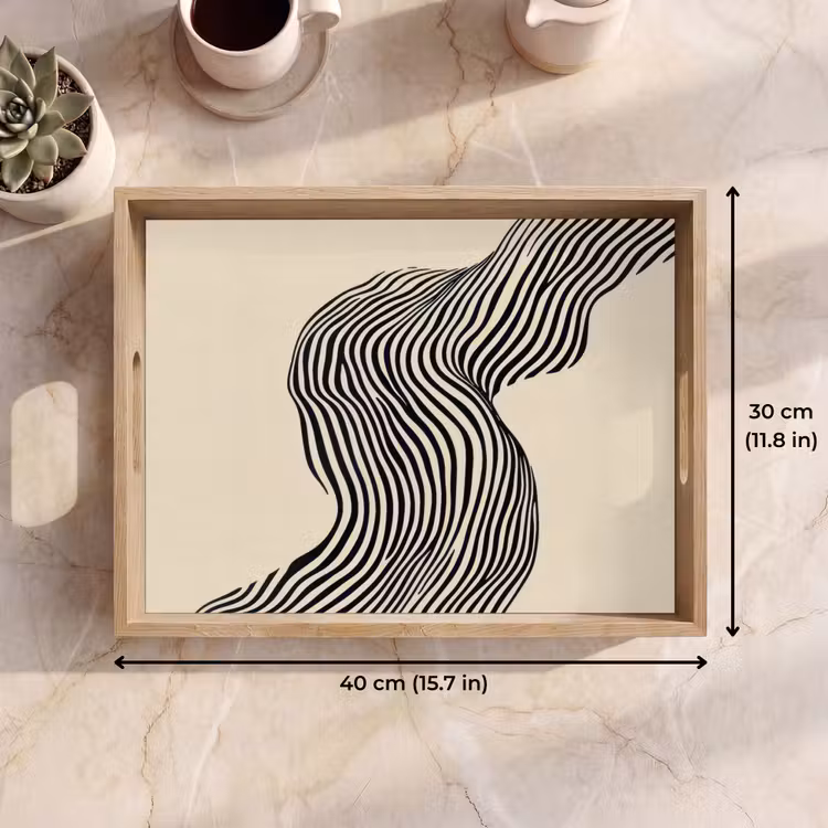 Tray - Wavy - Lines - Abstract - Silhouette — 7