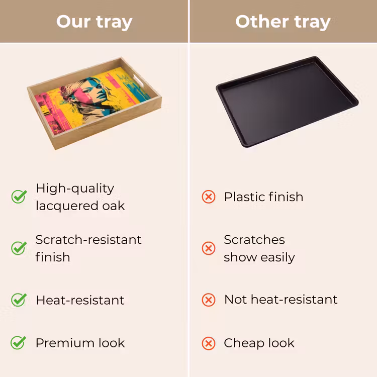Tray - Woman - Paint stripes - Colored — 10