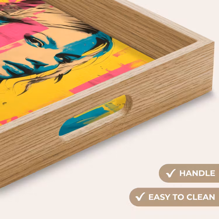 Tray - Woman - Paint stripes - Colored — 9