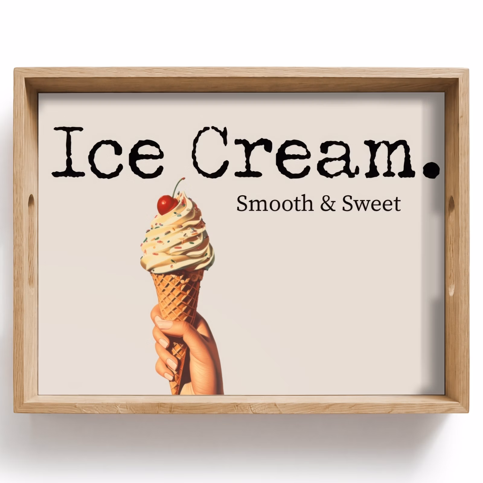 Tray - Ice cream - Soft ice cream - Colorful - Cherry — 1