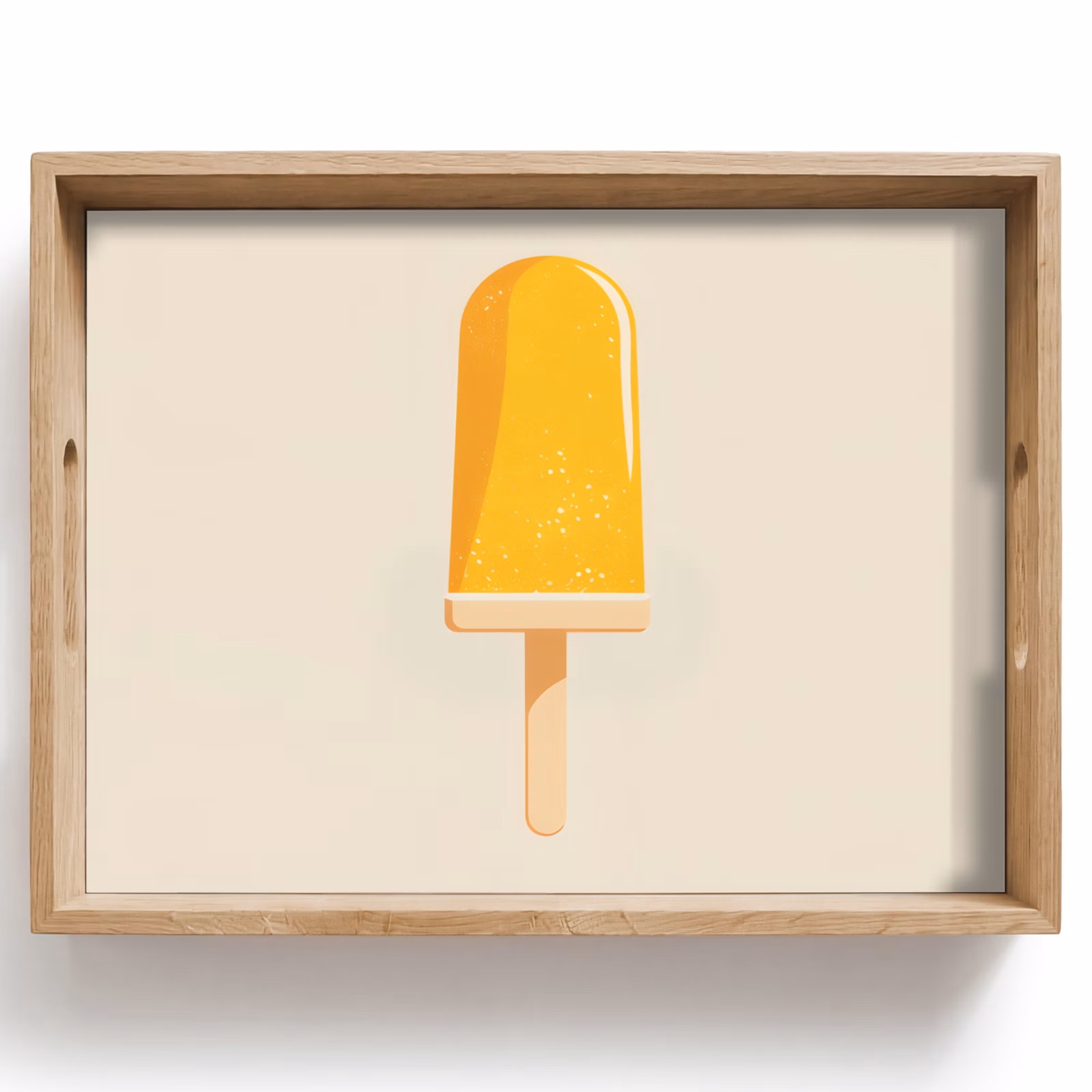 Tray - Orange - Stick - Water ice cream — 1