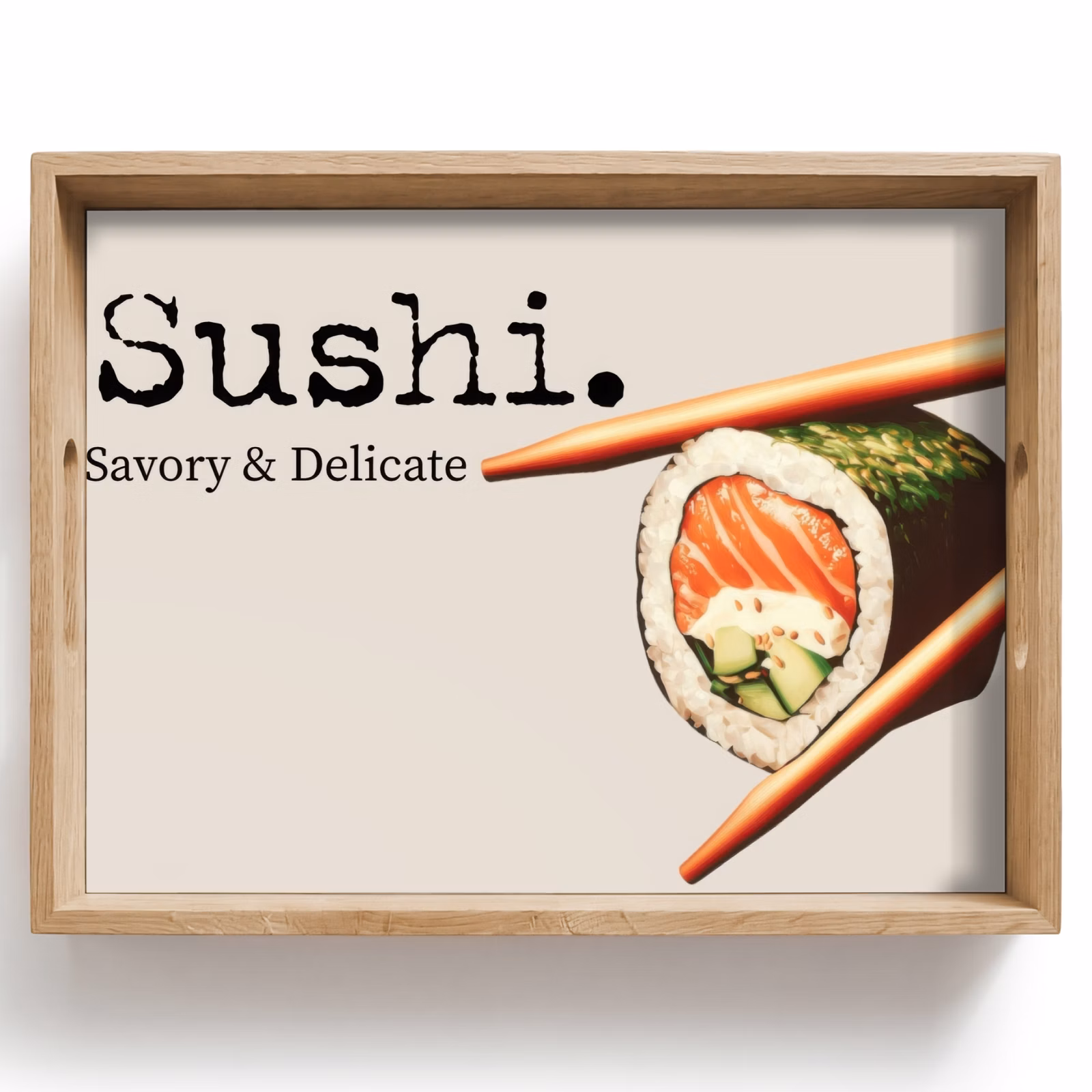 Tray - Sushi - Salmon - Rice - Japanese — 1