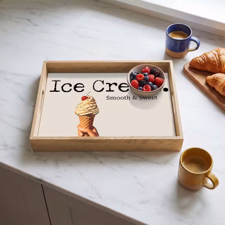 Tray - Ice cream - Soft ice cream - Colorful - Cherry — 3