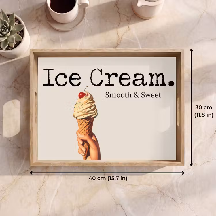 Tray - Ice cream - Soft ice cream - Colorful - Cherry — 7