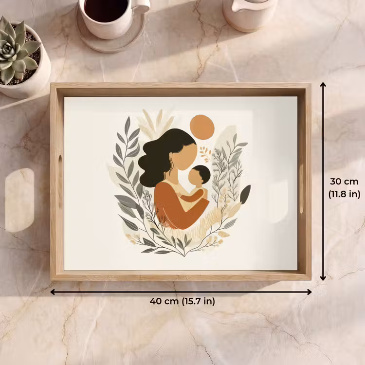 Tray - Illustration - Mother - Child - Loving — 7