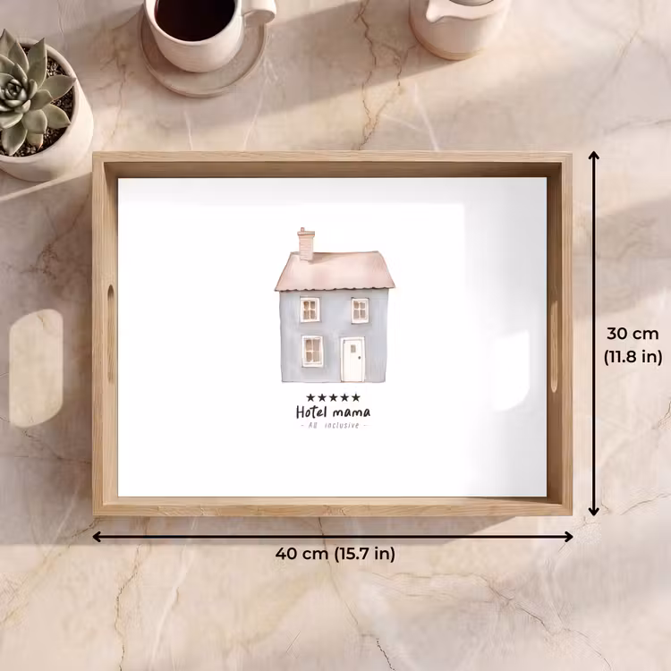 Tray - Light blue - House - Mommy - Text — 7