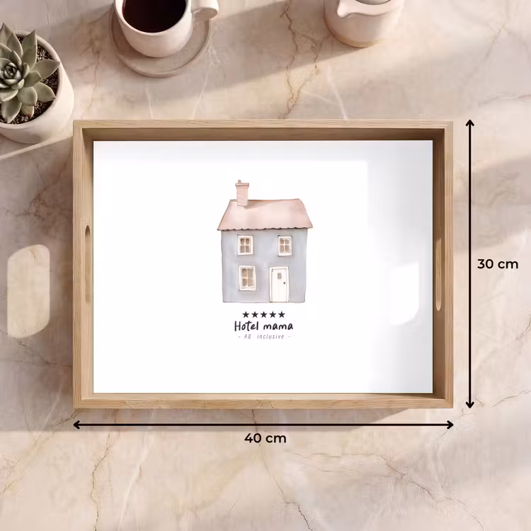 Tray - Light blue - House - Mommy - Text — 8