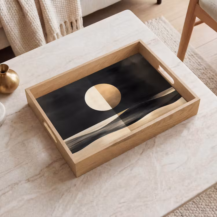 Tray - Moon - Circle - Gold — 2