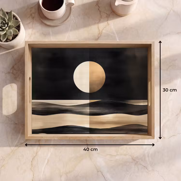 Tray - Moon - Circle - Gold — 8