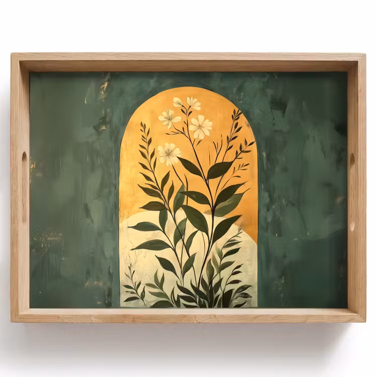 Tray - Plant - Flowers - White — 1