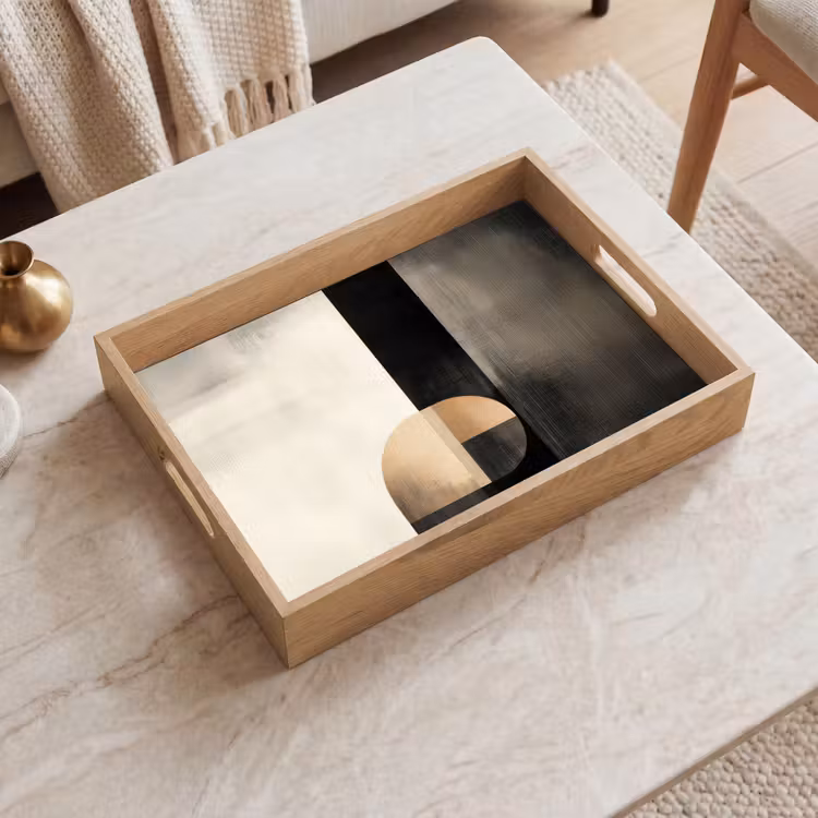 Tray - Shapes - Modern - Black — 2