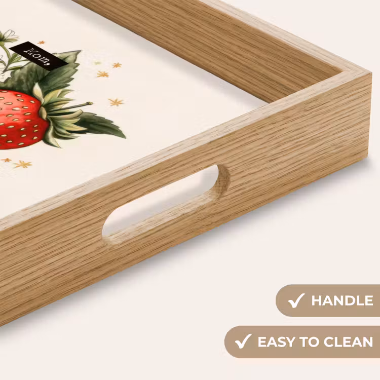 Tray - Strawberries - Daisies - Quote - Stars — 9