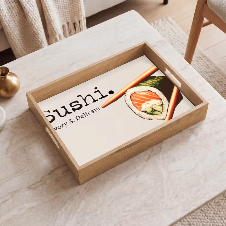 Tray - Sushi - Salmon - Rice - Japanese — 2