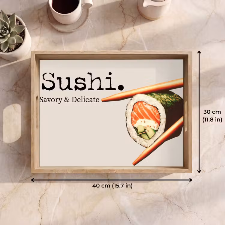 Tray - Sushi - Salmon - Rice - Japanese — 7