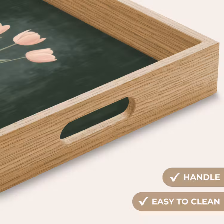 Tray - Tulips - Pink - Text - Love — 9