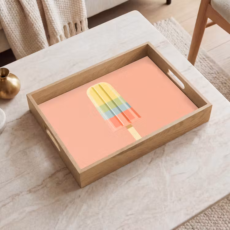 Tray - Water ice cream - Pastel shades - Minimalist — 2