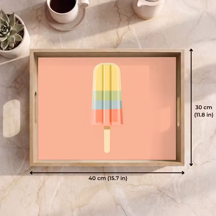 Tray - Water ice cream - Pastel shades - Minimalist — 7