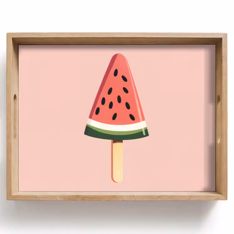 Tray - Watermelon - Ice cream - Pips - Red — 1