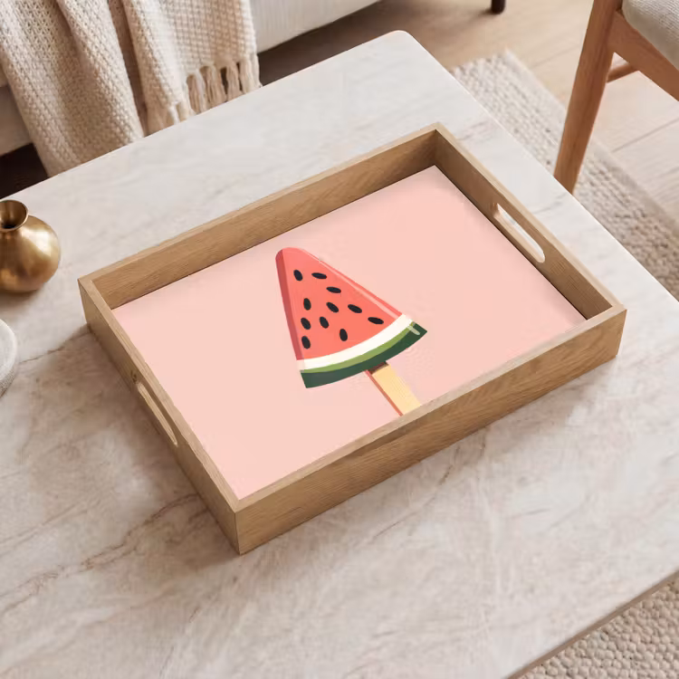 Tray - Watermelon - Ice cream - Pips - Red — 2
