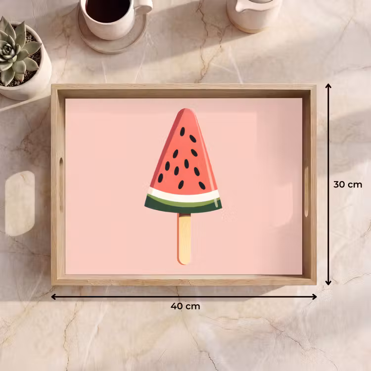 Tray - Watermelon - Ice cream - Pips - Red — 8