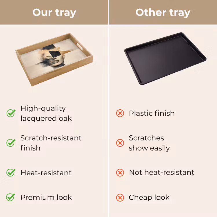Tray - Gold - Woman - Rectangles — 10