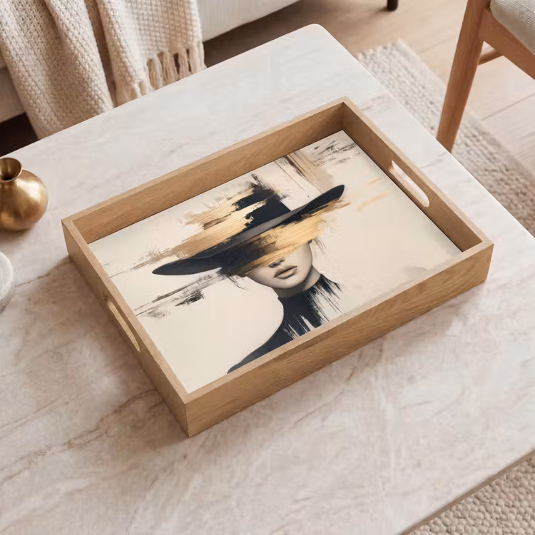 Tray - Woman - Hat - Paint — 2