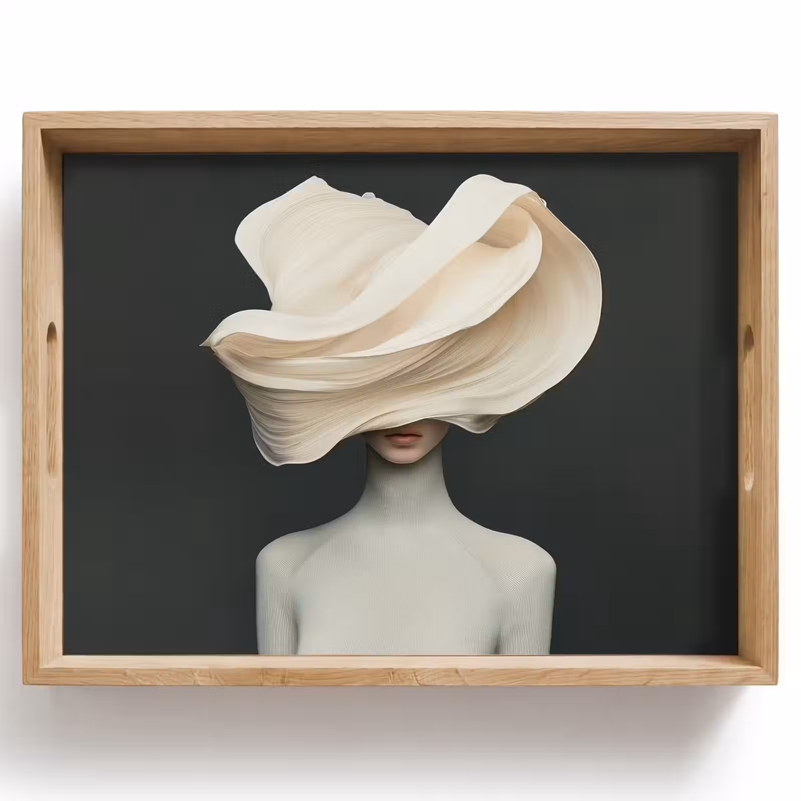 Tray - Woman - Beige - hat — 1