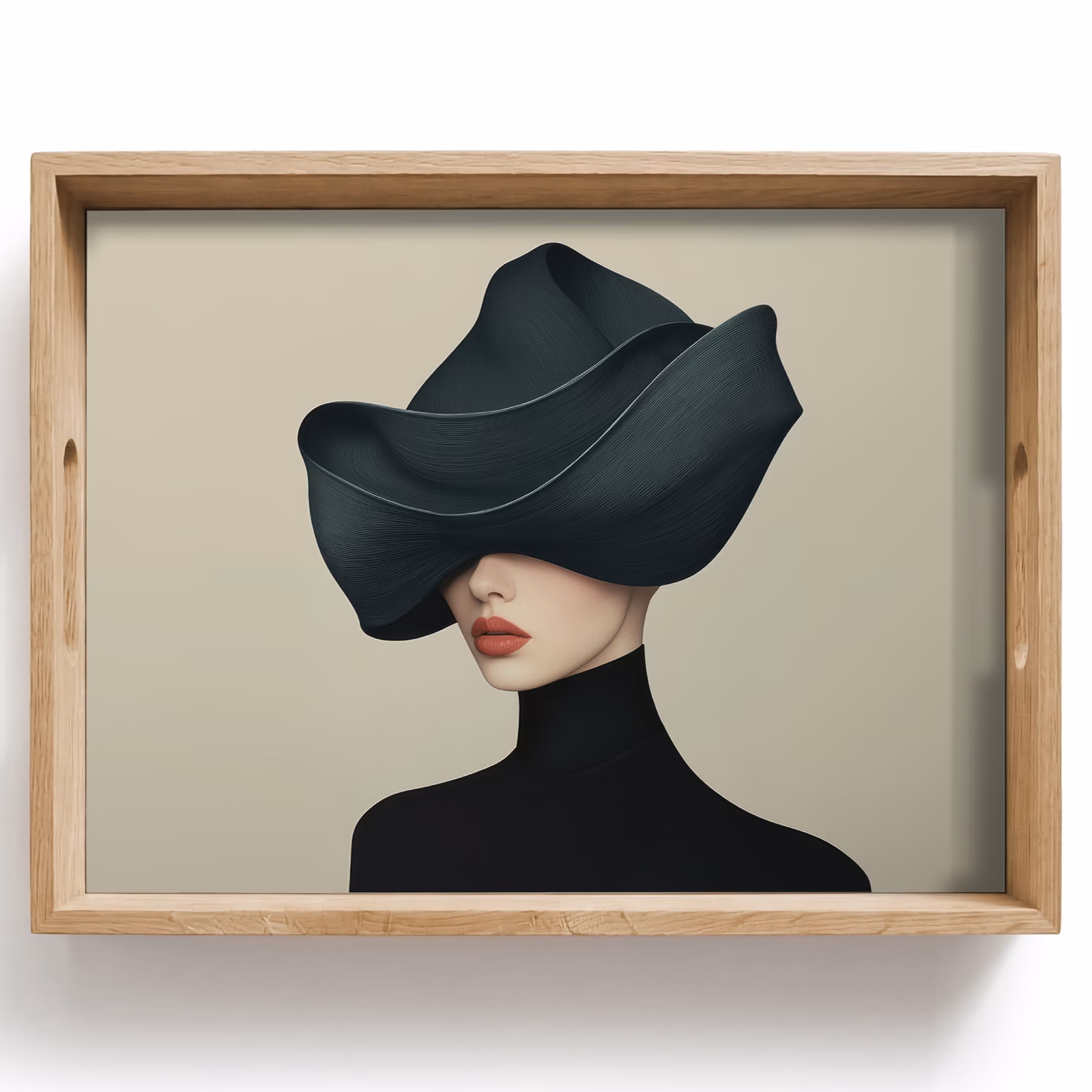 Tray - Woman - Green - Hat — 1