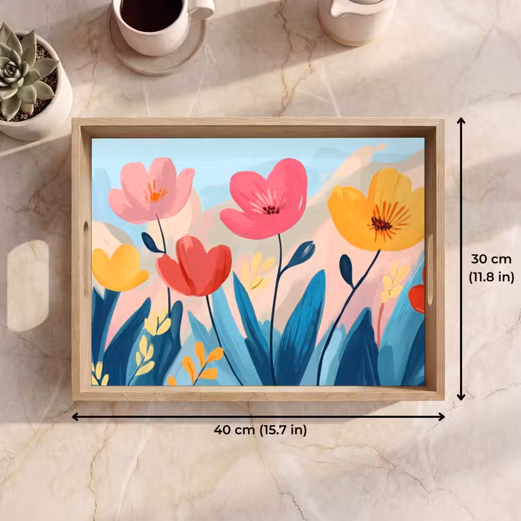 Tray - Illustration - Flowers - Colorful — 7