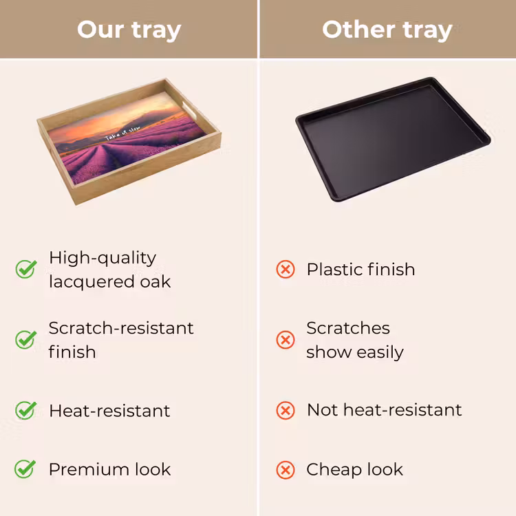 Tray - Lavender Field - Quote - Sunset — 10