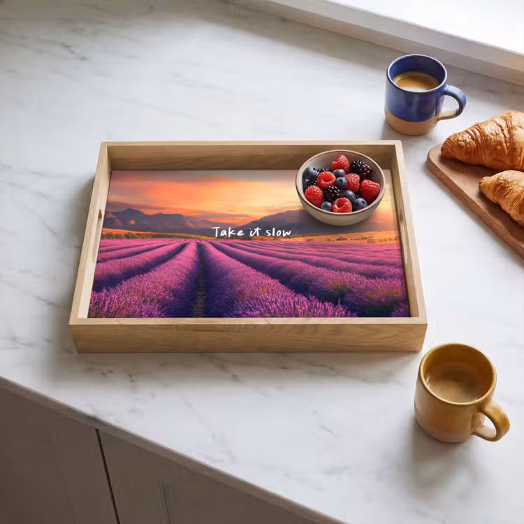 Tray - Lavender Field - Quote - Sunset — 3