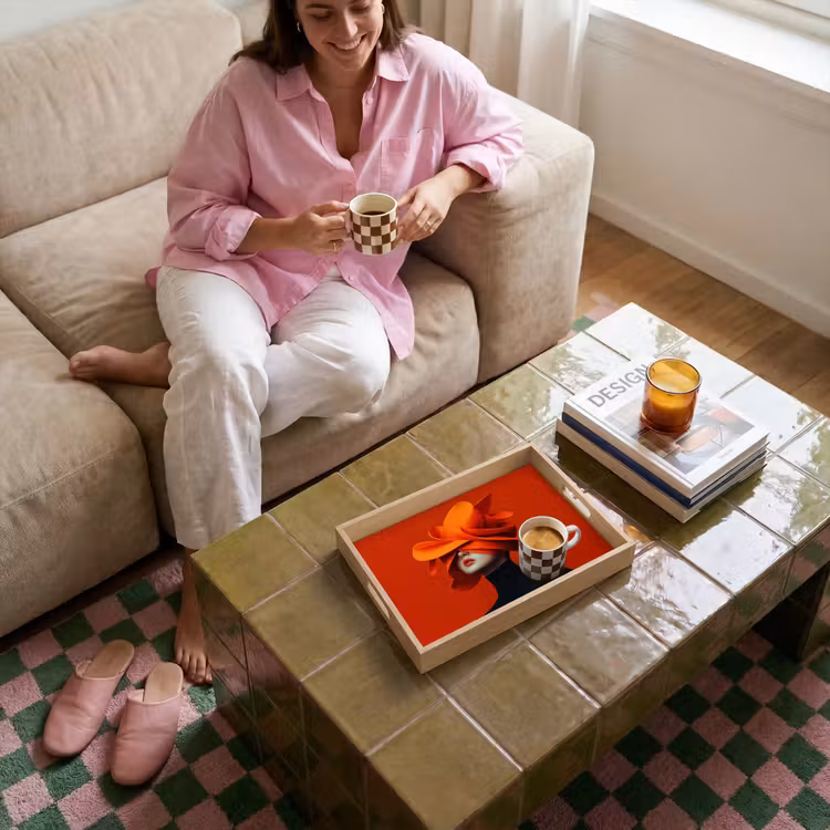 Tray - Orange - Hat - Woman — 4