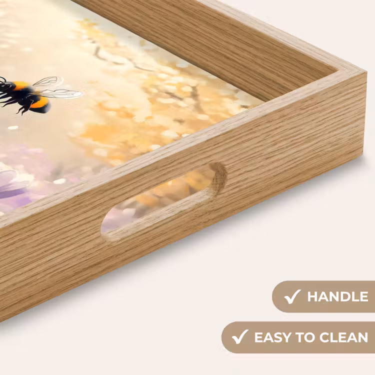 Tray - Violets - bee - Sunlight — 9