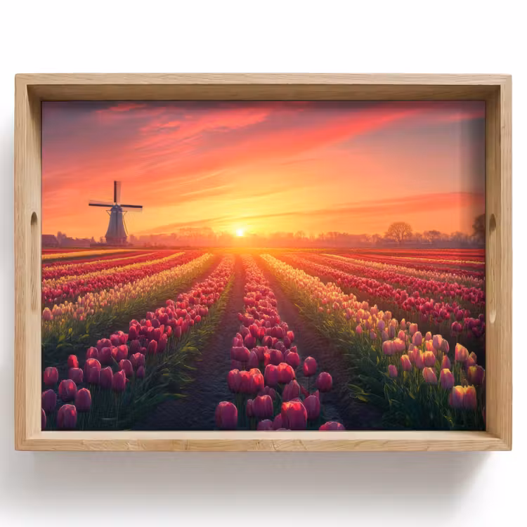 Tray - Windmill - Sunset - Landscape — 1