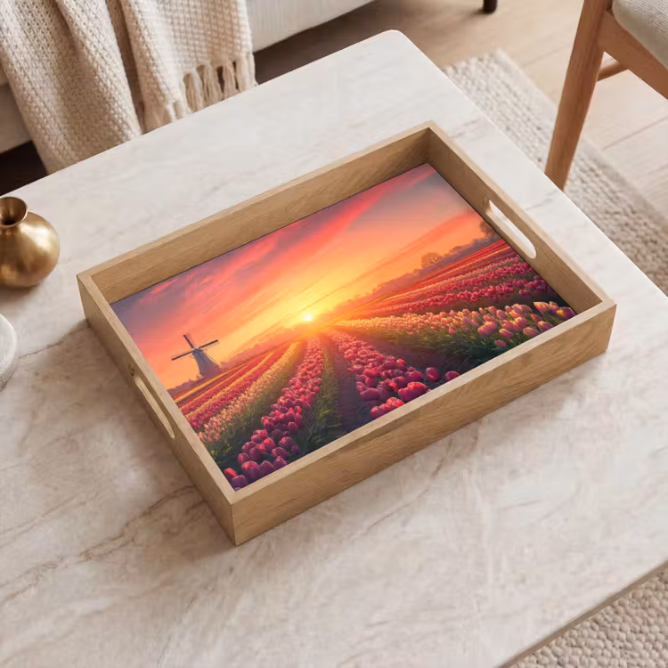 Tray - Windmill - Sunset - Landscape — 2