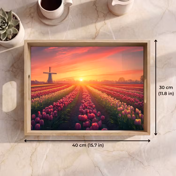 Tray - Windmill - Sunset - Landscape — 7