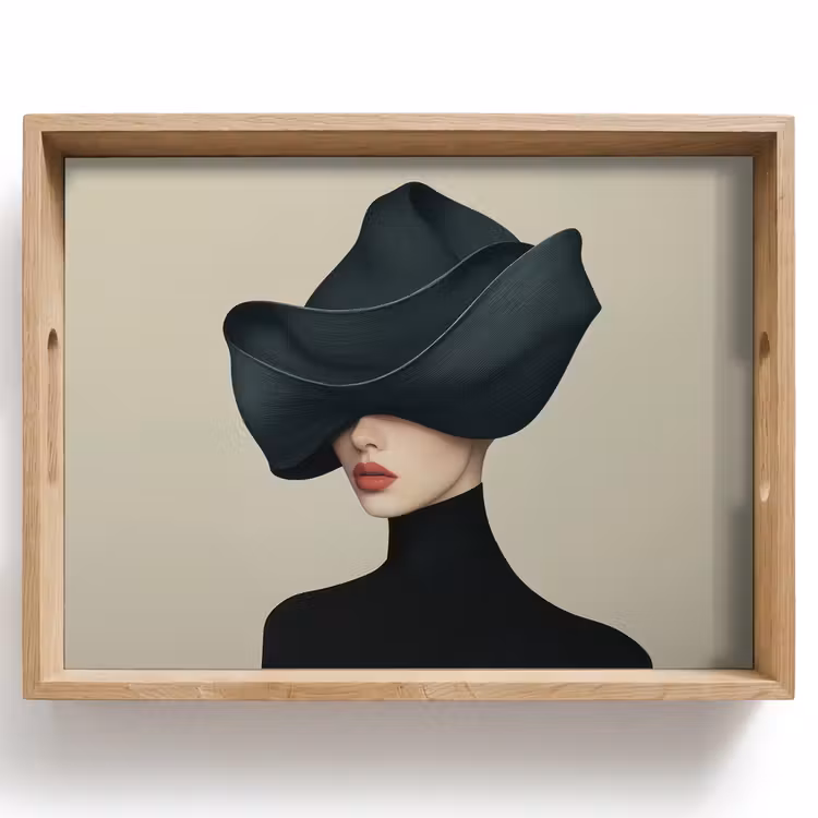Tray - Woman - Green - Hat — 1