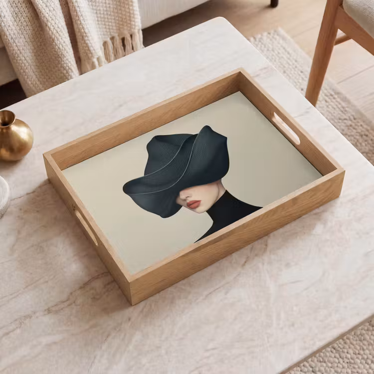 Tray - Woman - Green - Hat — 2