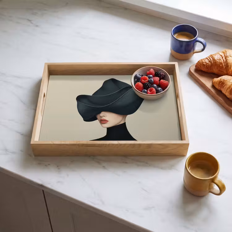 Tray - Woman - Green - Hat — 3