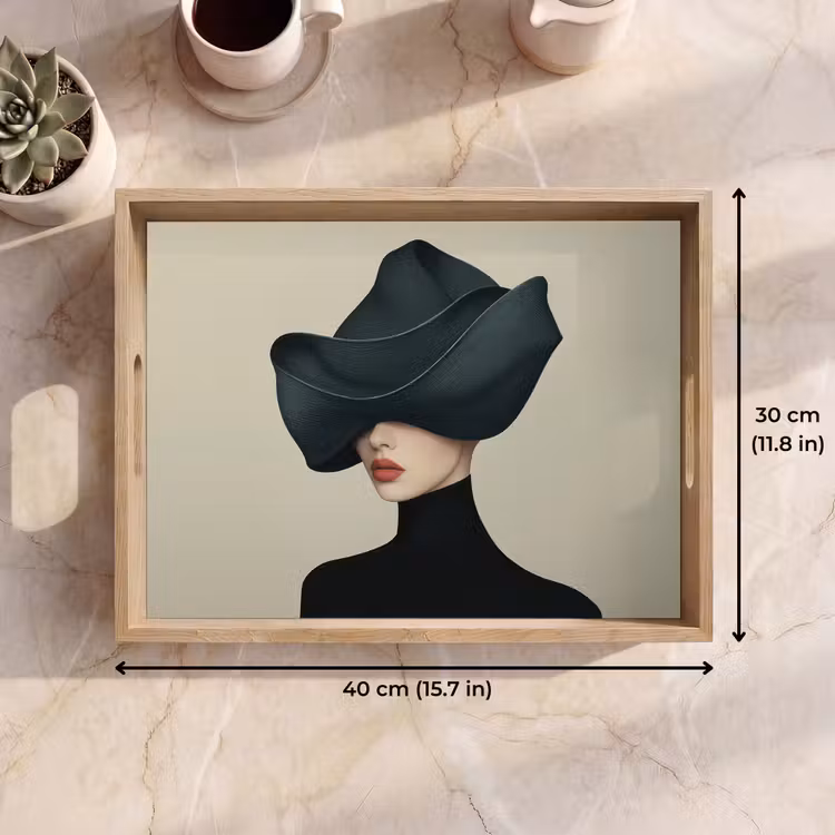 Tray - Woman - Green - Hat — 7