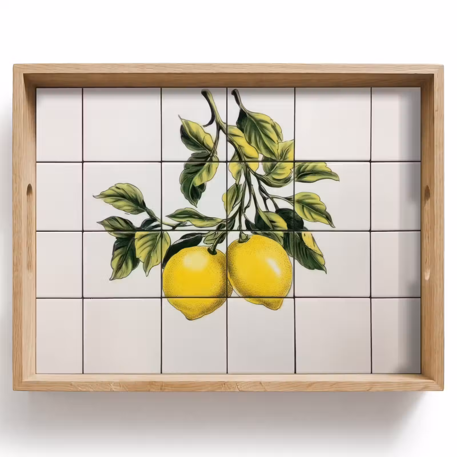 Tray - Lemon - Decoration - Ceramics - Branches — 1