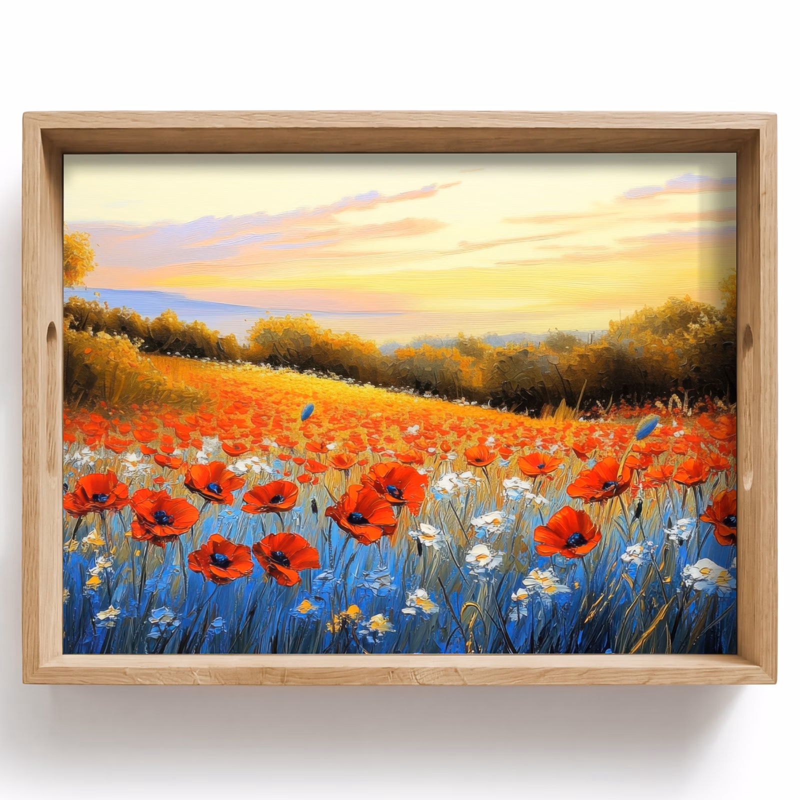 Tray - Poppy - Field of flowers - Colorful — 1