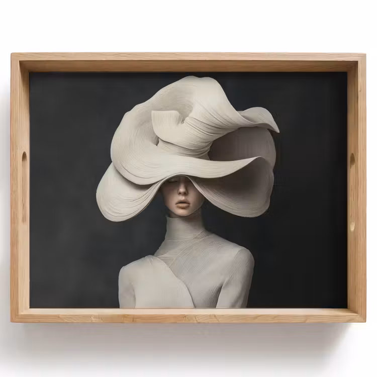 Tray - Modern - Woman - Hat — 1