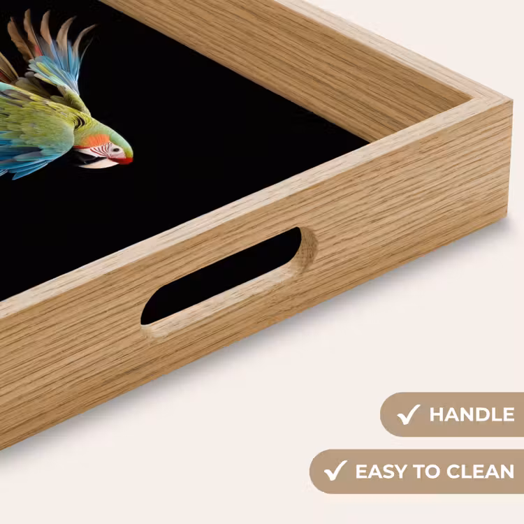 Tray - Parrot - Colorful - Wings - Ornate — 9