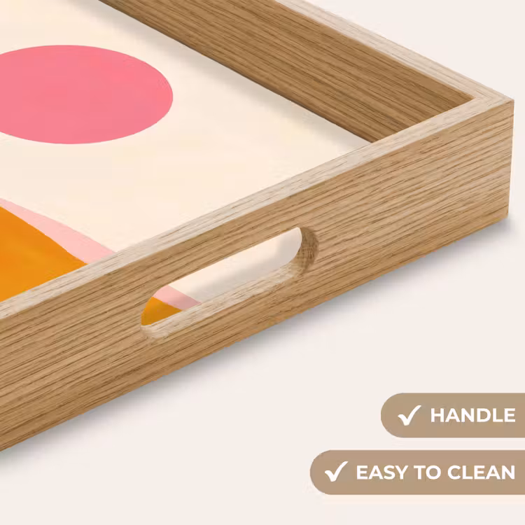 Tray - Sun - Hills - Abstract - Pink — 9