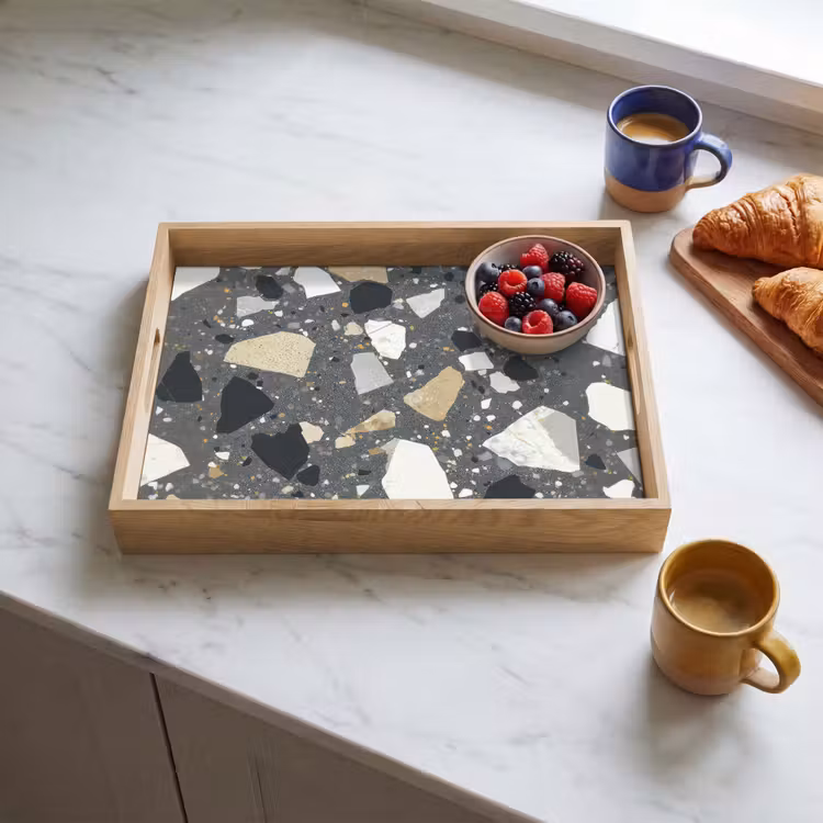 Tray - Terrazzo - Decoration - Interior - Stones — 3