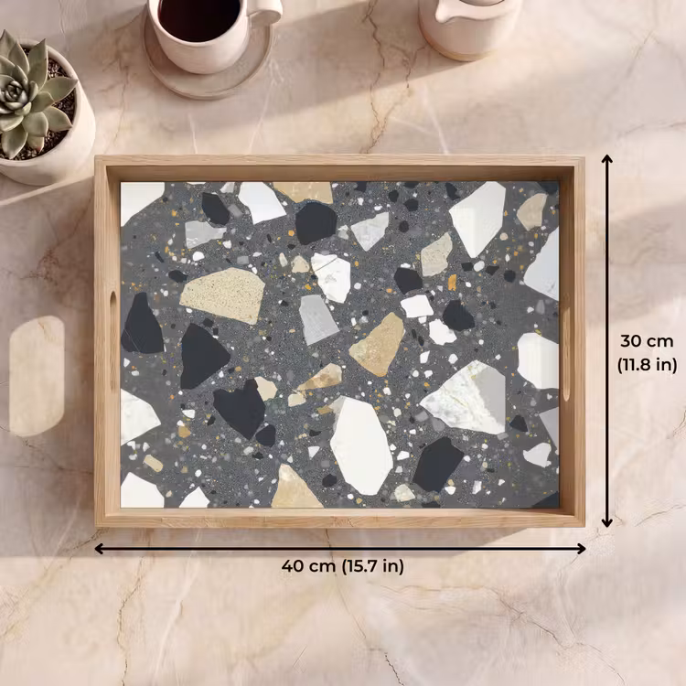 Tray - Terrazzo - Decoration - Interior - Stones — 7
