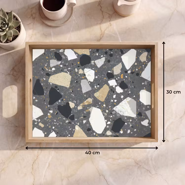 Tray - Terrazzo - Decoration - Interior - Stones — 8