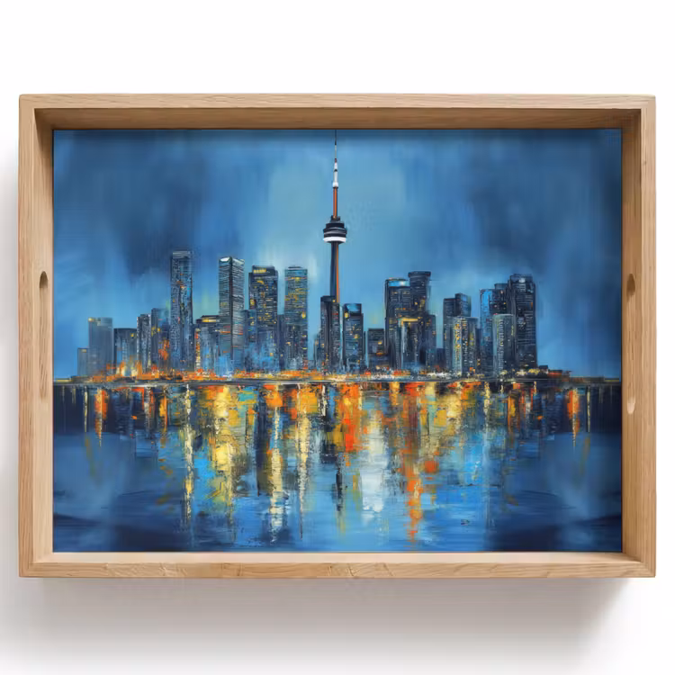 Tray - Toronto skyline - Water - City lights - Tower — 1